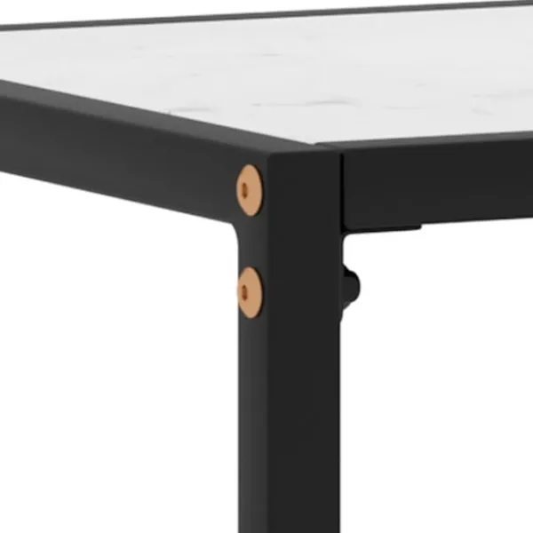 vidaXL Småbord>Konsolbord 60x35x75 cm härdat glas