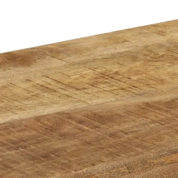 vidaXL Småbord>Konsolbord 120x35x76 cm massivt mangoträ och stål