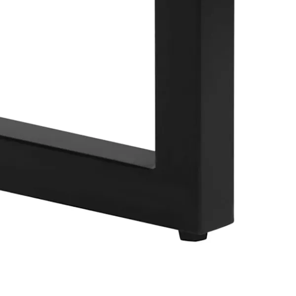 vidaXL Småbord>Konsolbord 120x35x76 cm massivt mangoträ och stål