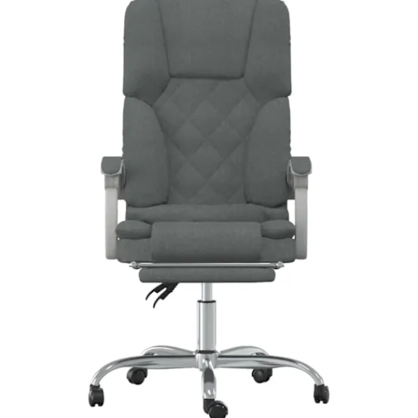 vidaXL Kontorsmöbler>Kontorsstol med massage mörk tyg