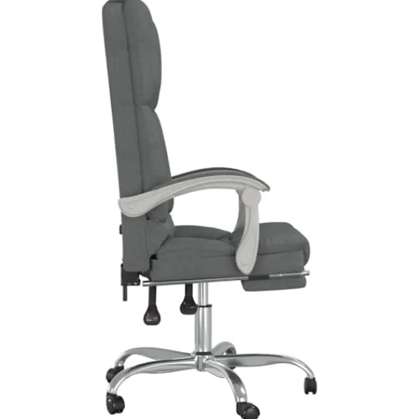 vidaXL Kontorsmöbler>Kontorsstol med massage mörk tyg