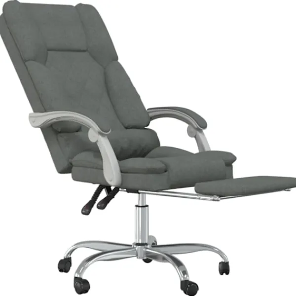 vidaXL Kontorsmöbler>Kontorsstol med massage mörk tyg