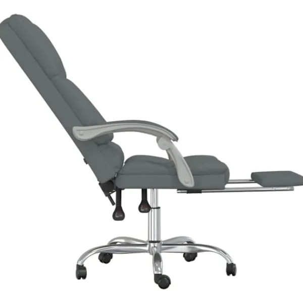 vidaXL Kontorsmöbler>Kontorsstol med massage mörk tyg