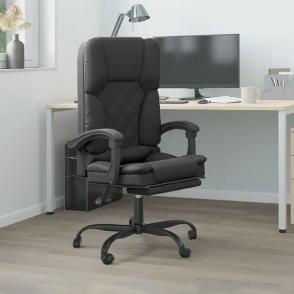 vidaXL Kontorsmöbler>Kontorsstol med massage konstläder
