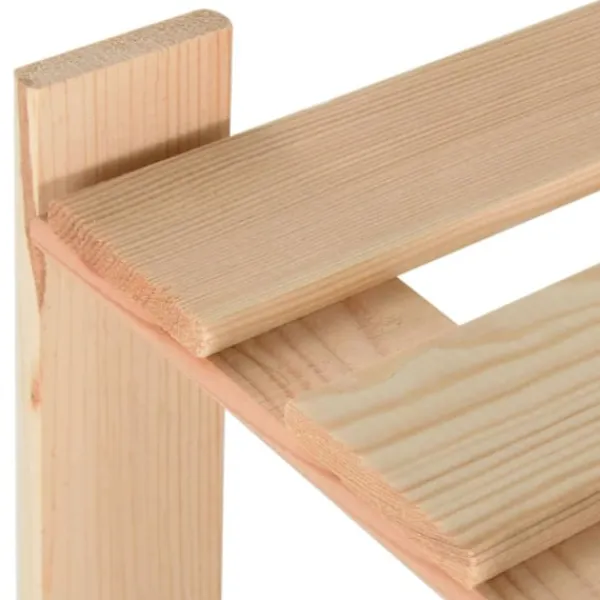 vidaXL Hyllor>Lagerhylla 3 hyllplan 60x28,5x90 cm massiv furu