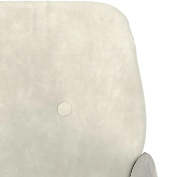 vidaXL Fåtöljer>Loungestol gräddvit 62x79x79 cm sammet