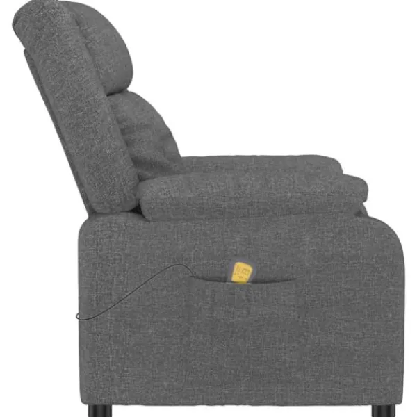 vidaXL Fåtöljer>Massagefåtölj mörk tyg