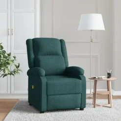 vidaXL Fåtöljer>Massagefåtölj mörk tyg