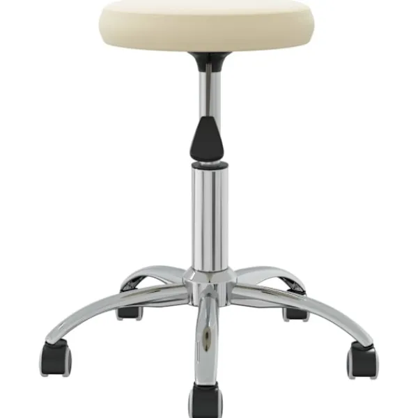 vidaXL Pallar>Massagepall gräddvit sammet
