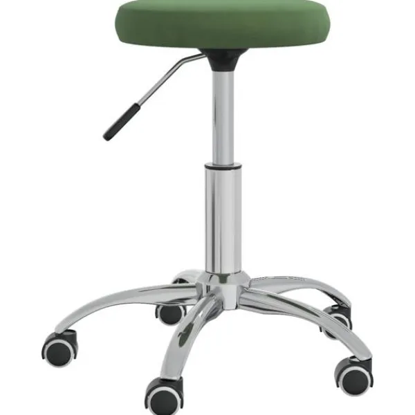 vidaXL Pallar>Massagepall mörk sammet