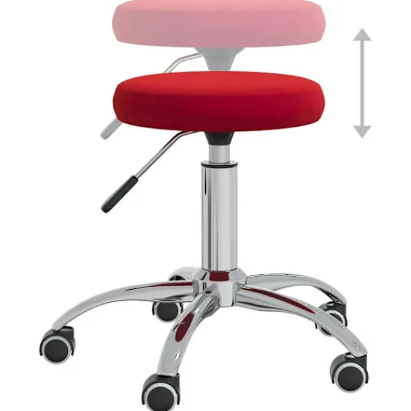 vidaXL Pallar>Massagepall vin sammet