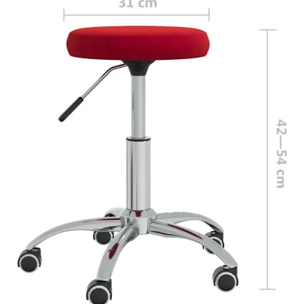 vidaXL Pallar>Massagepall vin sammet