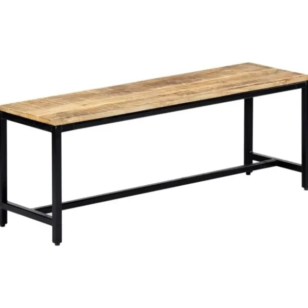 vidaXL Matgrupper>Matbänk 120 cm massivt grovt mangoträ
