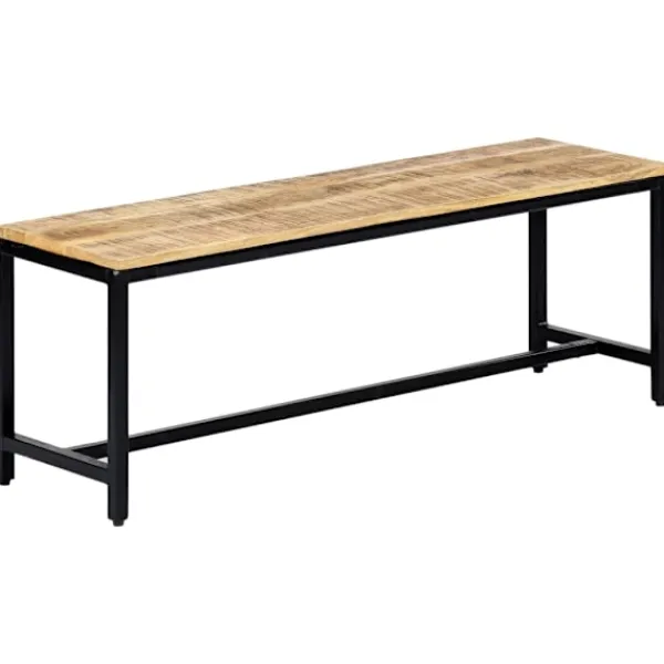 vidaXL Matgrupper>Matbänk 120 cm massivt grovt mangoträ