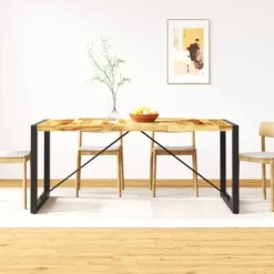 vidaXL Matbord>Matbord massivt grovt mangoträ 180 cm