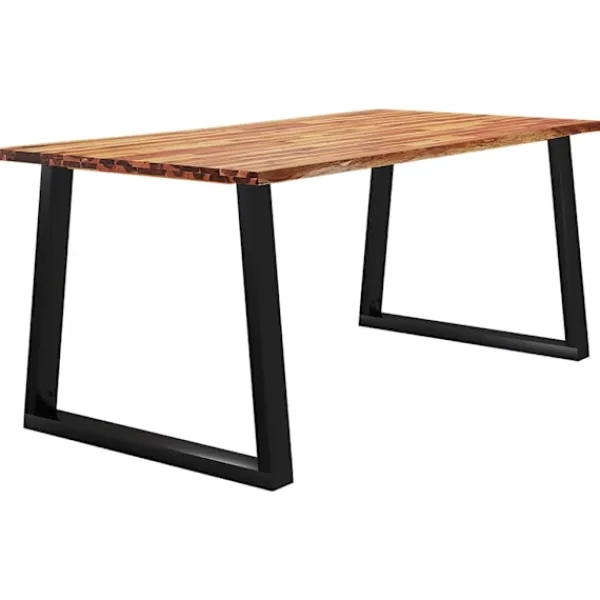 vidaXL Matgrupper>Matbord med levande kant 180x90x75 cm massivt akaciaträ