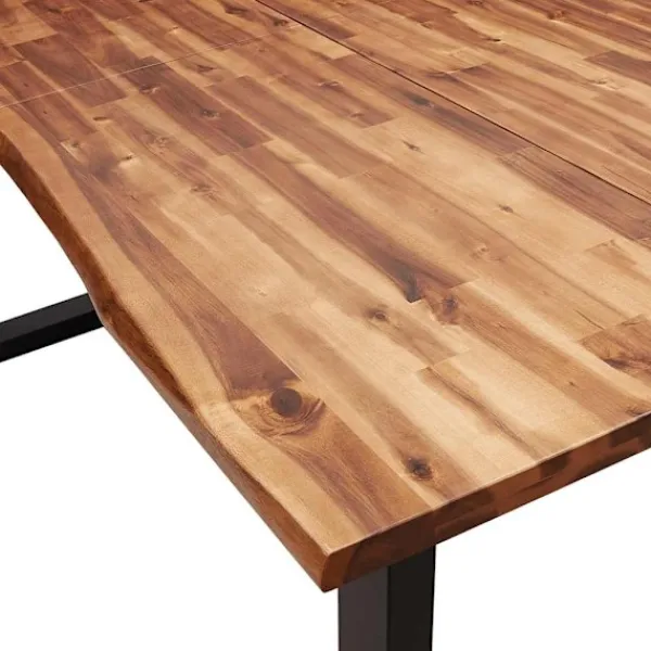 vidaXL Matgrupper>Matbord med levande kant 180x90x75 cm massivt akaciaträ