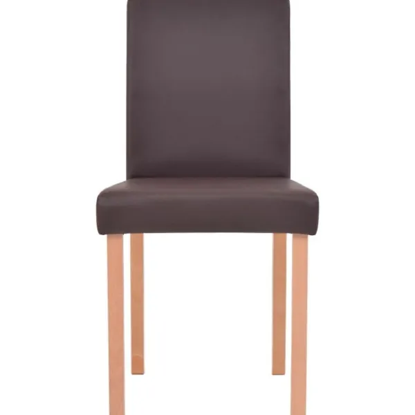 vidaXL Matgrupper>Matbord och matstolar 7 delar konstläder ek