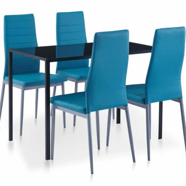 vidaXL Matgrupper>Matbord och stolar 5 delar