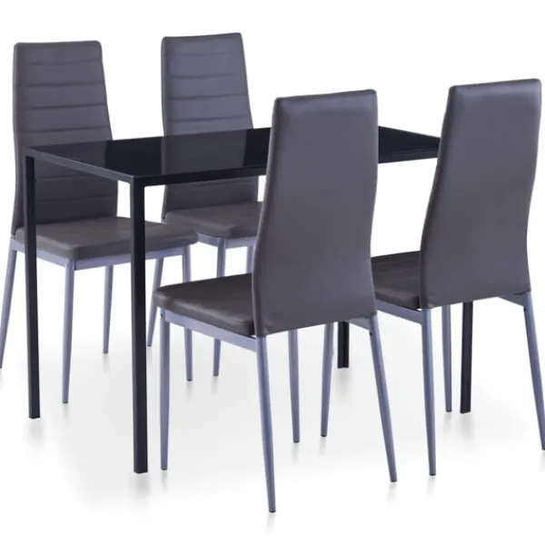 vidaXL Matgrupper>Matbord och stolar 5 delar