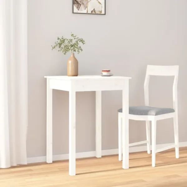 vidaXL Matbord>Matbord 55x55x75 cm massivt furuträ