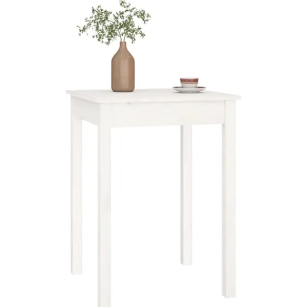 vidaXL Matbord>Matbord 55x55x75 cm massivt furuträ