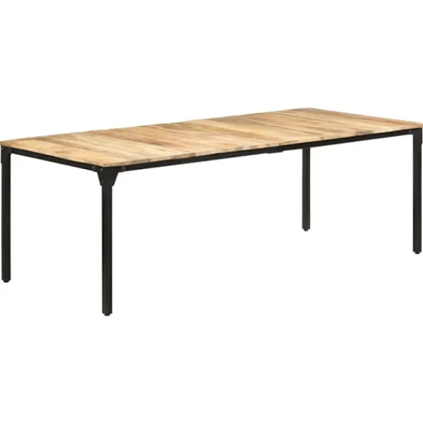 vidaXL Matbord>Matbord 220x100x76 cm grovt mangoträ