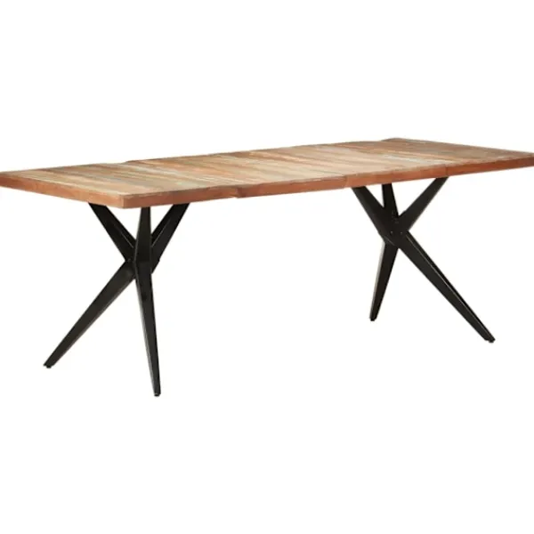 vidaXL Matbord>Matbord 200x90x76 cm massivt återvunnet trä