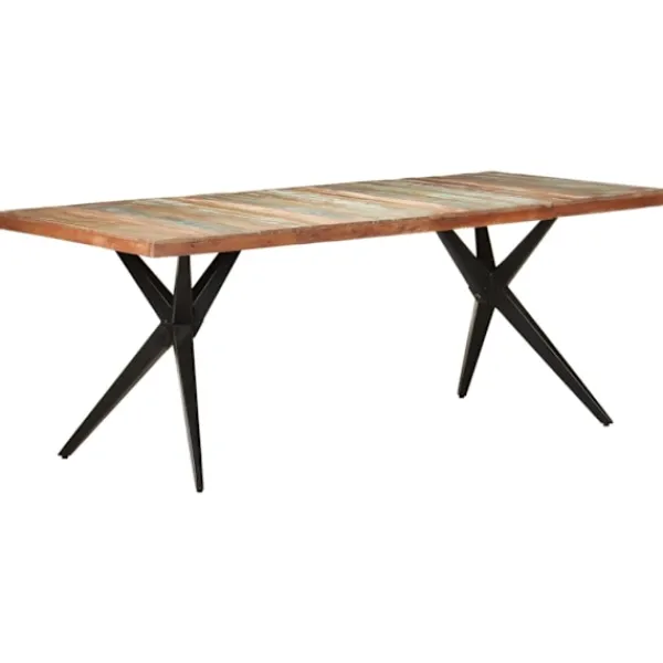 vidaXL Matbord>Matbord 200x90x76 cm massivt återvunnet trä