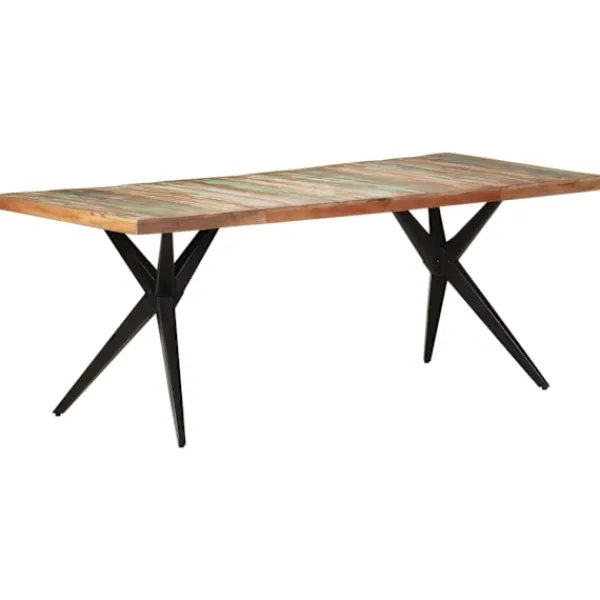 vidaXL Matbord>Matbord 200x90x76 cm massivt återvunnet trä