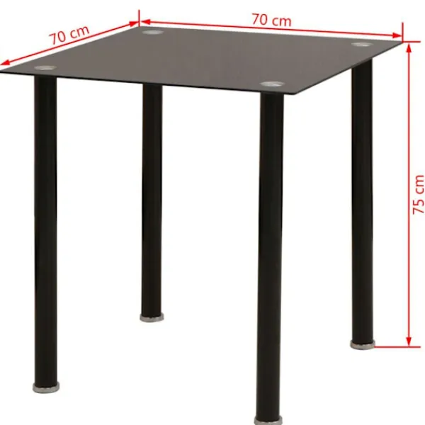 vidaXL Matgrupper>Matgrupp 5 Delar, Bord och Stolar,