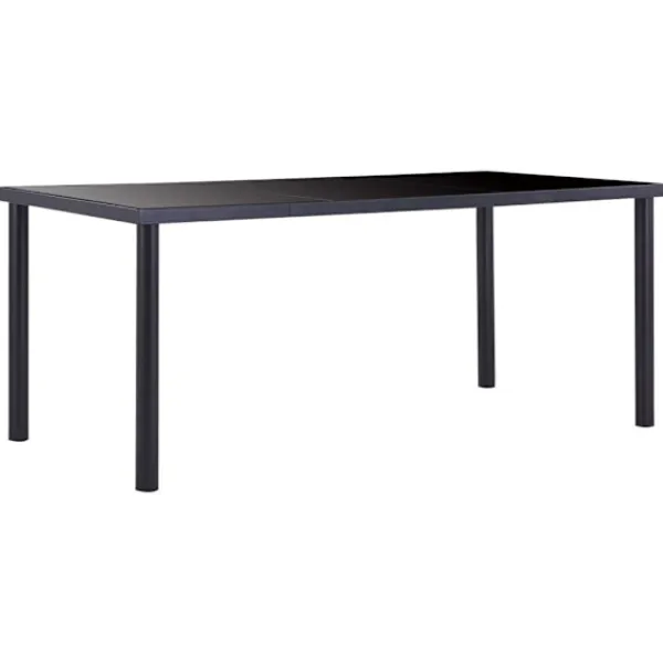 vidaXL Matgrupper>Matgrupp 9 delar konstläder