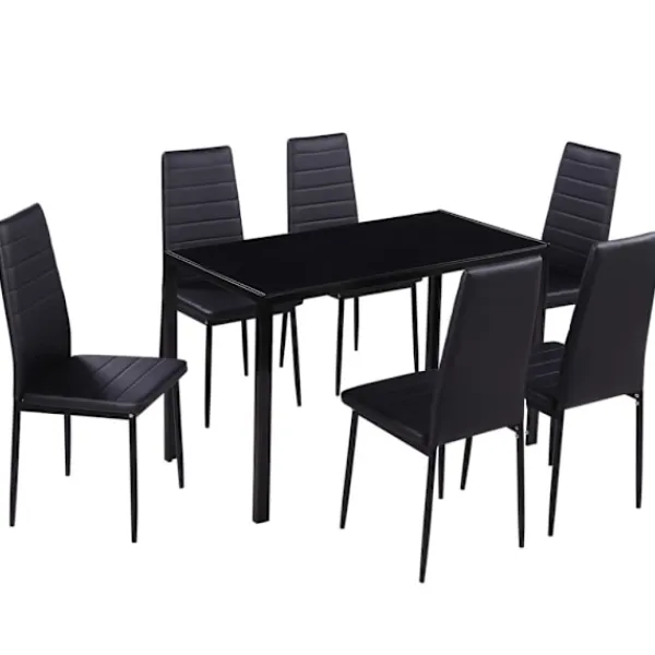 vidaXL Matgrupper>Matsalsmöbelset 7 delar