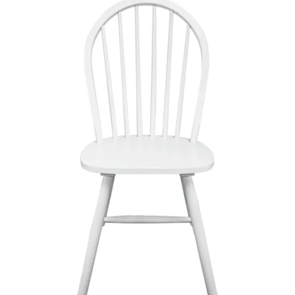 vidaXL Matgrupper>Matstolar i trä rundad design 4 st