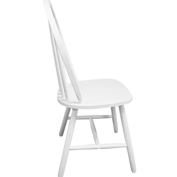 vidaXL Matgrupper>Matstolar i trä rundad design 4 st