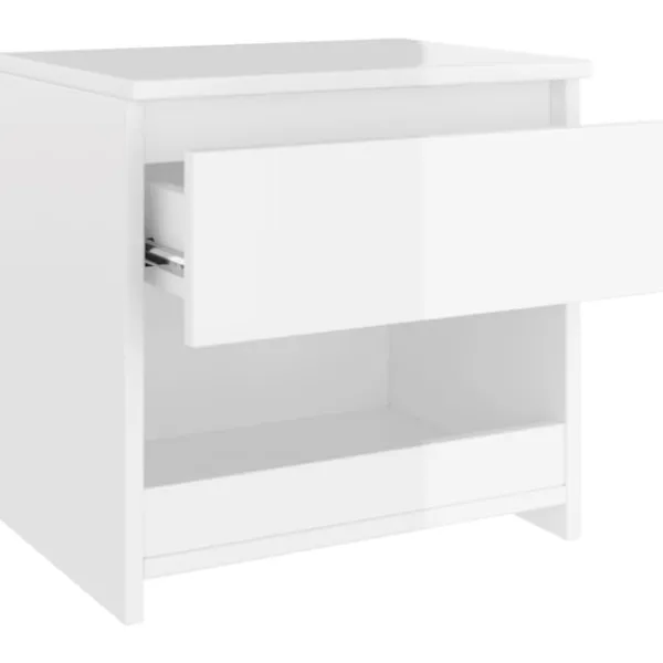 vidaXL Sängar>Nattduksbord 2 st högglans 40x30x39 cm konstruerat trä