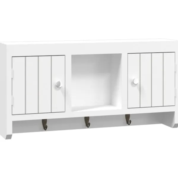 vidaXL Skåp>Nyckelskåp 40x8,5x20 cm konstruerat trä och stål
