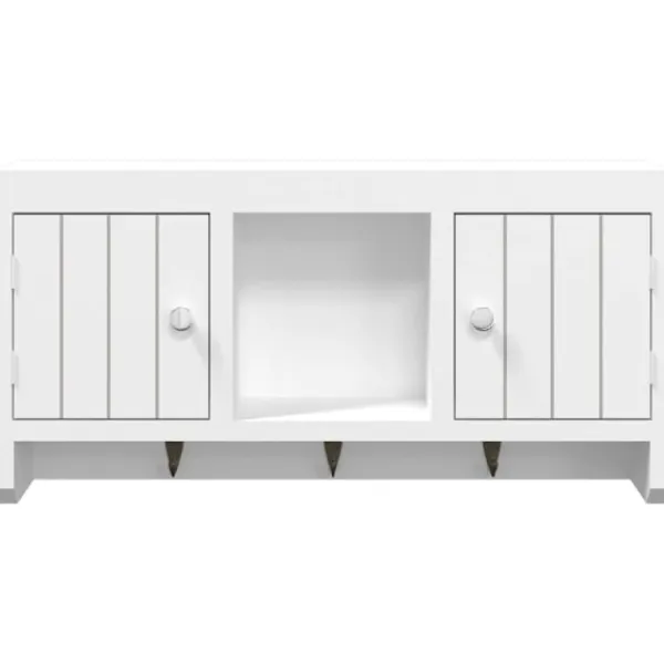 vidaXL Skåp>Nyckelskåp 40x8,5x20 cm konstruerat trä och stål