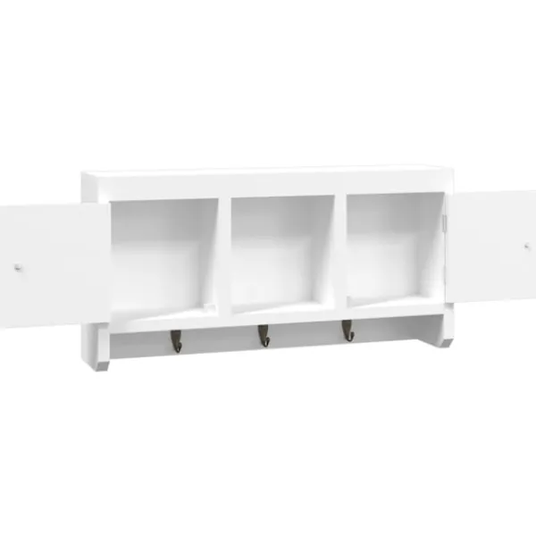 vidaXL Skåp>Nyckelskåp 40x8,5x20 cm konstruerat trä och stål