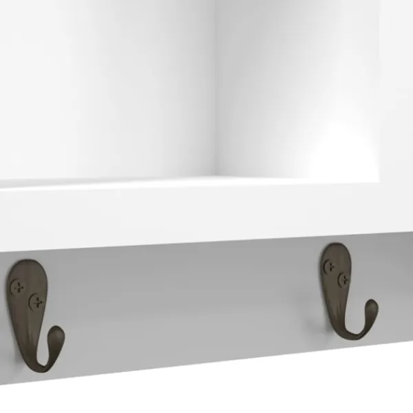 vidaXL Skåp>Nyckelskåp 40x8,5x20 cm konstruerat trä och stål