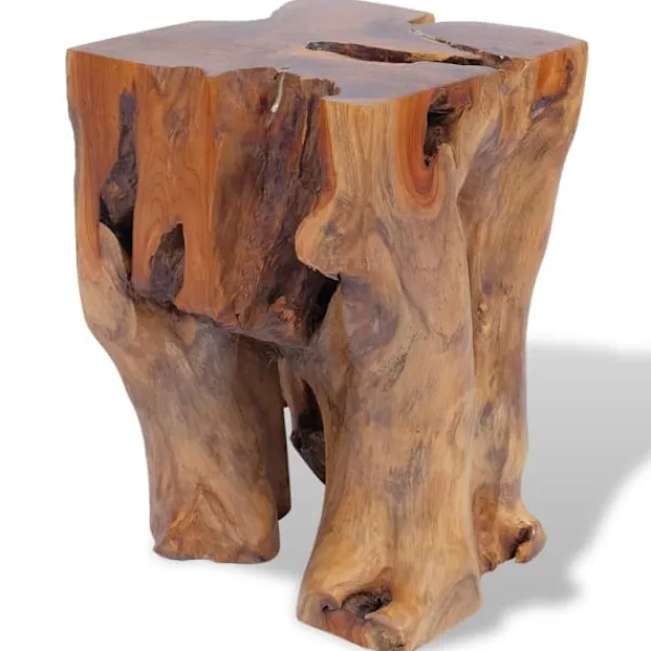 vidaXL Pallar>Pall massiv teak 30x30x40 cm