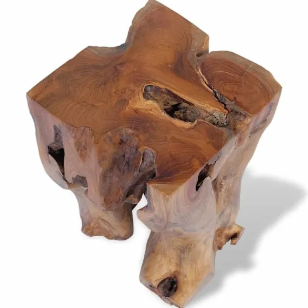 vidaXL Pallar>Pall massiv teak 30x30x40 cm