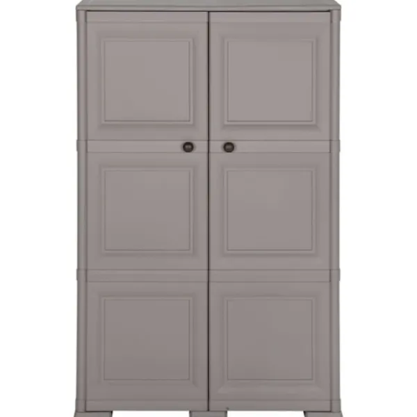 vidaXL Skåp>Plastskåp 79x43x125 cm träimitation