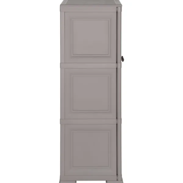 vidaXL Skåp>Plastskåp 79x43x125 cm träimitation