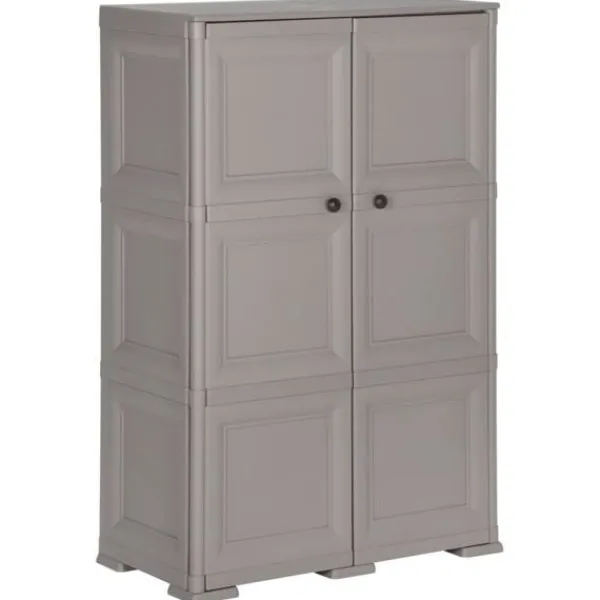 vidaXL Skåp>Plastskåp 79x43x125 cm träimitation