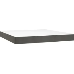 vidaXL Sängar>Pocketresårmadrass mörkgrå 180x200x20 cm sammet Grå
