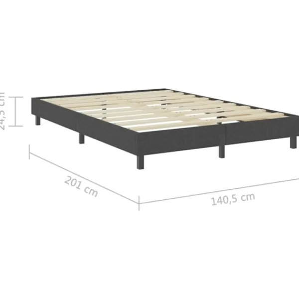 vidaXL Sängar>Ramsäng tyg 140x200 cm