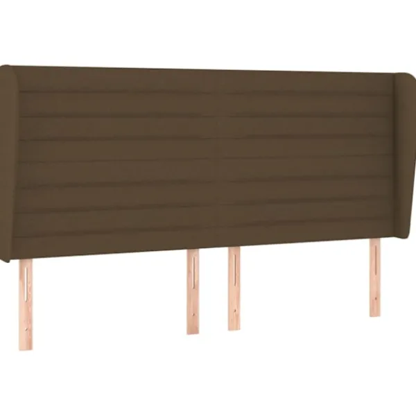 vidaXL Sängar>Ramsäng med madrass mörk 200x200 cm tyg