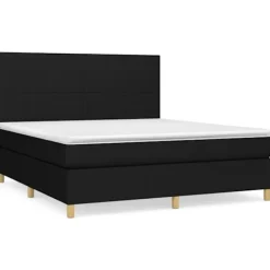 vidaXL Sängar>Ramsäng med madrass 180x200 cm tyg