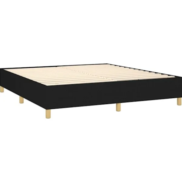 vidaXL Sängar>Ramsäng med madrass 180x200 cm tyg